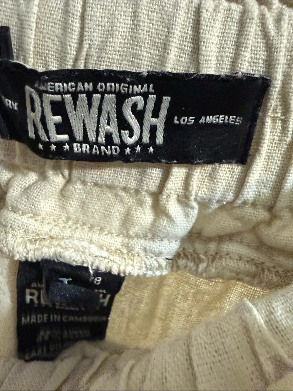 44. REWASH BEIGE PANTS L - Picture 3 of 3